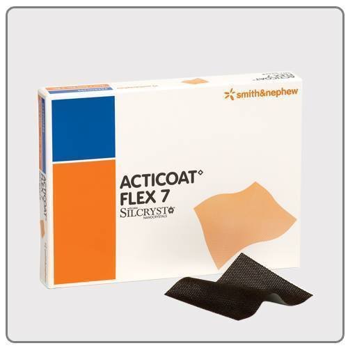 Acticoat Flex 7 Antimicrobial Barrier Dressing, 12.5 x 10 cm