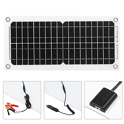 12W 12V Solar Panel Kit mit Laderegler USB Port Off Grid Monokristallines Modul mit SAE Anschlusskabel Kits für Camping… – Bild 5