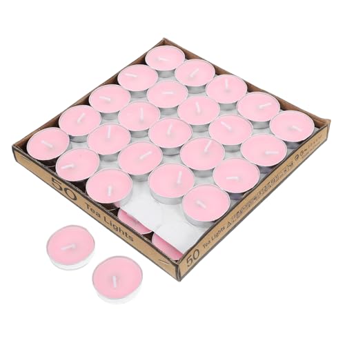Bougies en cire rose Gatuida bougies rondes haut de gamme sans fumee