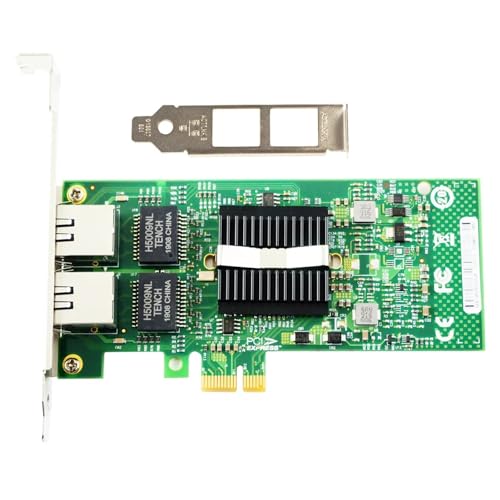 82575-T2 PCI-Ex1 Adaptador de Red Gigabit con Doble Puerto RJ45 para tarjeta LAN de red con chip 82575, similar a E1G42ET miniatura 2