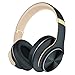 DOQAUS Cuffie Bluetooth, Autonomia 52 Ore, Cuffie Bluetooth Over Ear, 3 EQ Modalità,Paraorecchie di Proteine molle di Memoria Microfono Incorporato e Modalità Cablata,Per PC/Telefoni/iPad (Grigio)