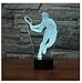 Produktbild 3D Tennis Optische Illusions-Lampen, Tolle 7 Farbwechsel Acryl berühren Tabelle Schreibtisch-Nachtlicht mit USB-Kabel für Kinder Schlafzimmer Geburtstagsgeschenke Geschenk