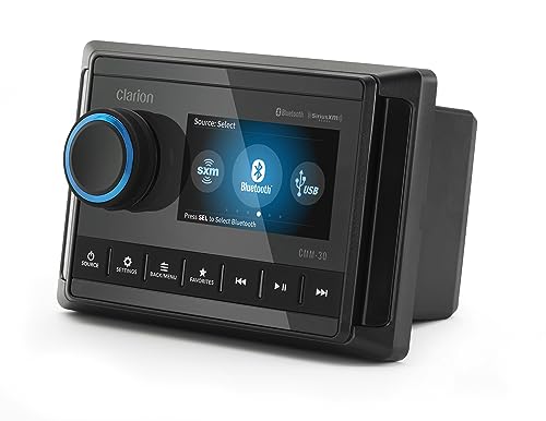Clarion Cmm-30 Marine Source Unit With Color Lcd Display 8-channel Rca Output...