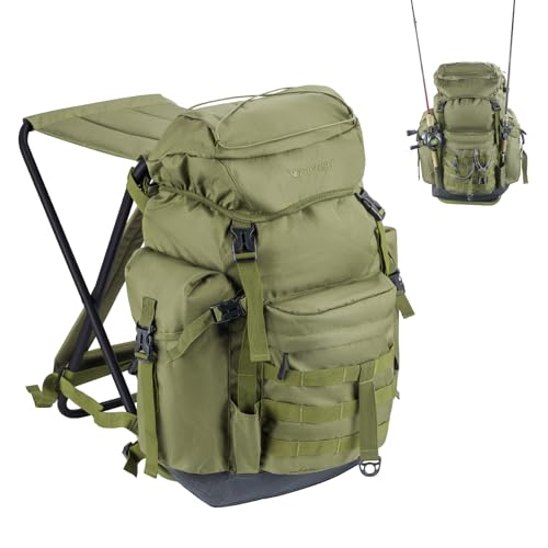 THKFISH Fishing Backpack with Foldable Chair, 35L Tackle Box...