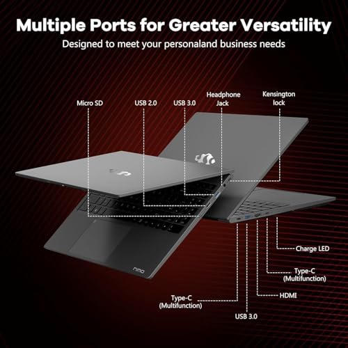 Image of NIMO 15.6 inch FHD IPS Gaming Laptop, AMD Ryzen 5 6600H (Up to 4.5GHz, Beat i7-1165G7) 16GB DDR5 RAM 1TB PCIe 4.0 SSD, AMD Radeon 660M GPU, 100W PD Fast Charging, Fingerprint for Student & Business