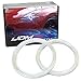 iJDMTOY 6000K Xenon White SMD LED Angel Eyes Halo Rings Compatible With 2009-2017 Nissan 370Z Z34 Fairlady
