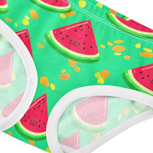 Cotton Girls Underwear Toddlers Cute Watermelon Slice Green Panties Little Girl Fun Kids Briefs Undies 2t4