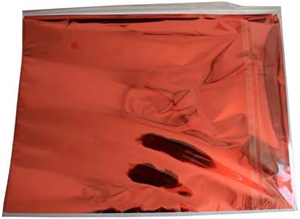 50Pcs A4 8"x12" Gold Multi-Color Transfer Foil Paper Laser Printer Hot Laminator (Red)
