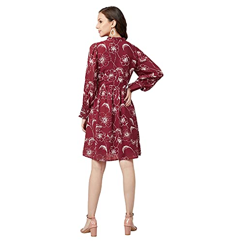 Image of Rare Women's Polyester A-Line Above The Knee Casual Dress