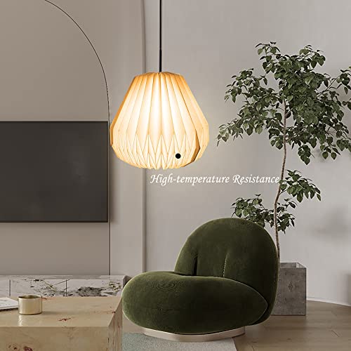 Paper Origami Lamp Shade 14'' Aleegado Paper Lantern Art Chandelier White Round Paper Pendant Lamp Shade #TOP4
