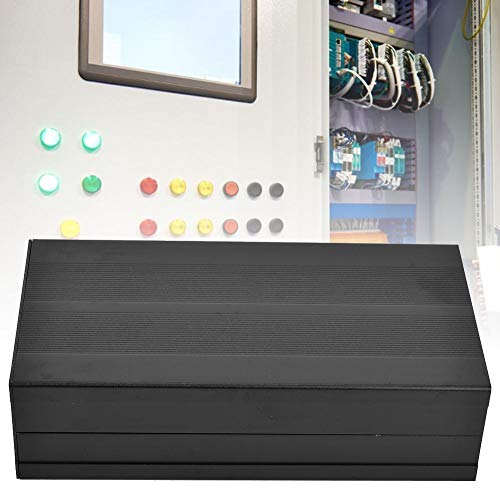 Aluminum Alloy Project Box Electronic Case Enclosure Box Housing DIY PCB Board Audio Amplifier Electronic Case Sand Black 55x106x200mm