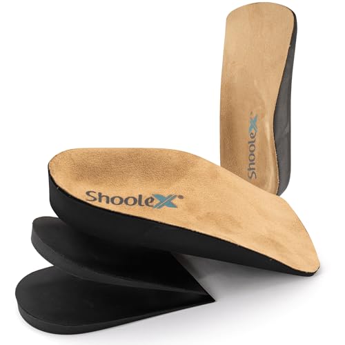 Image of Shoolex ArchFlex Pro 2-in-1 Arch Support & Height Increase Insoles - Adjustable Heel Lift Up to 1 inch, Plantar Fasciitis, Flat Feet, Achilles Tendonitis & Leg Length Discrepancy Relief, Men & Women