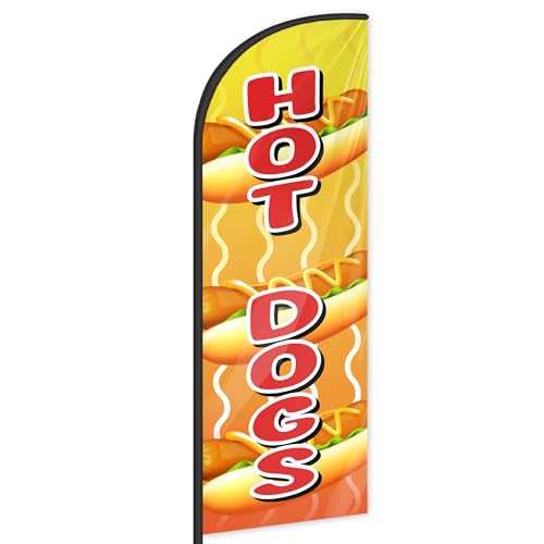 Keetegami Hot Dogs Feather Flag