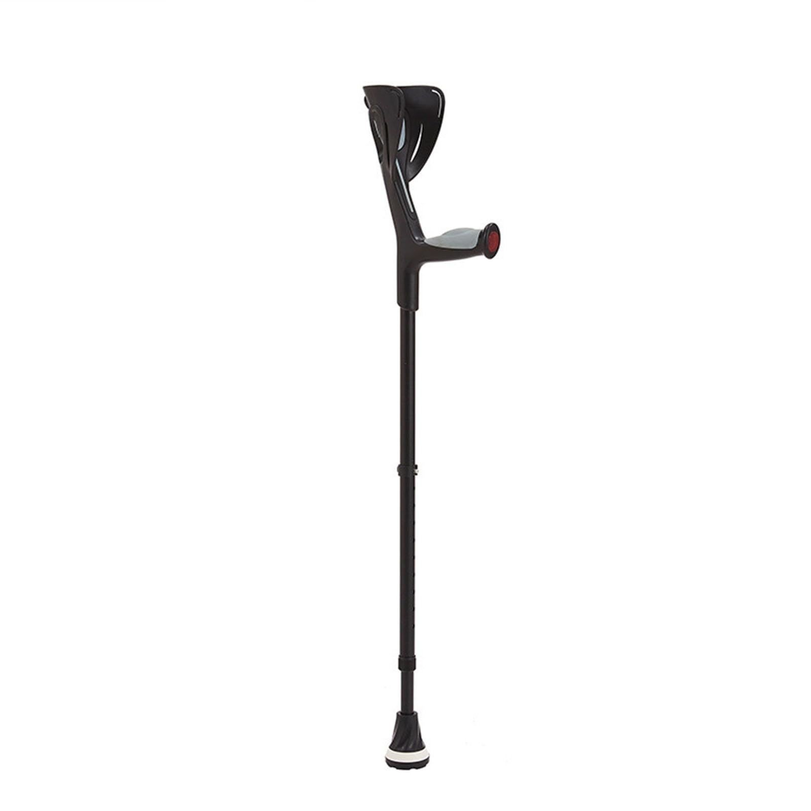 Ergonómicas Muletas Para Antebrazos Ajustables De Aluminio Ayudas Para La Movilidad Muletas Para Brazos Para Adultos, Empuñaduras Antideslizantes Muleta Para Codo(Negro)