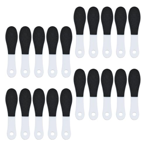 Limes pour pieds double face en plastique noir Uonlytech pour soin quotidien des talons