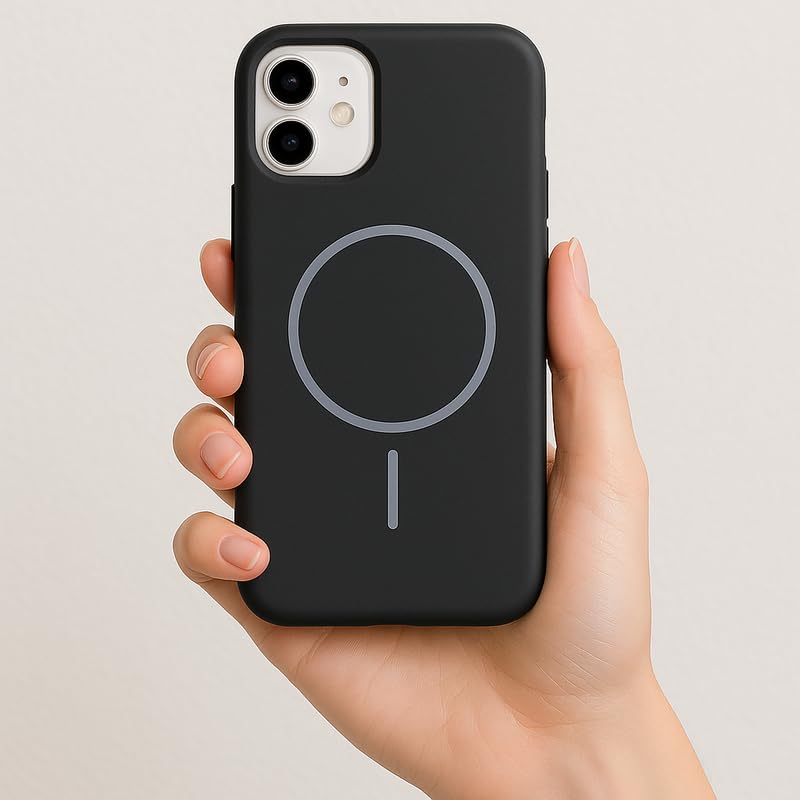 Image of ZR011 for iPhone 17 Back Case Cover | Matte Slim Fit | Camera Protection | Shockproof Silicone Case - Black