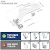 Non-Electric Bidet Attachment for Toilet Seat, Daul Clean Nozzles 3 Modes Adjustable Water Pressure Bidet Toilet Seat Attachment with Pressure Controls Feminine/Posterior Wash