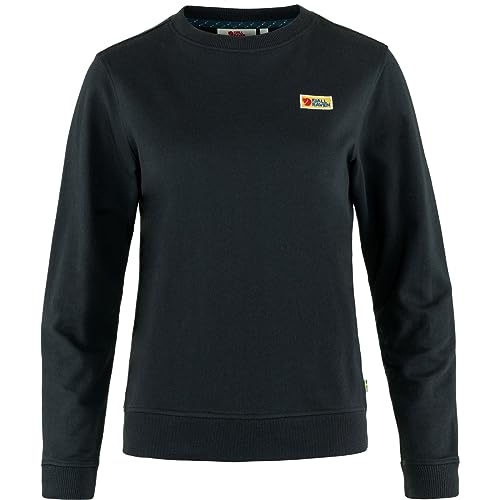Fjällräven Damen Vardag Sweatshirt, Black, M