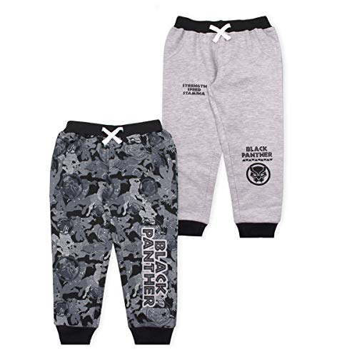 Marvel Clothes 2-Pack Black Panther or Spiderman Boys Joggers Pants