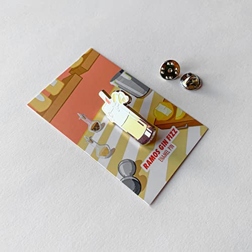 Image of Classic Cocktail Cute Enamel Pins for Bartender Aprons, Jackets, Backpacks and Purses, Shirt and Suit Lapels, Button Badges Brooch Fashion Jewelry