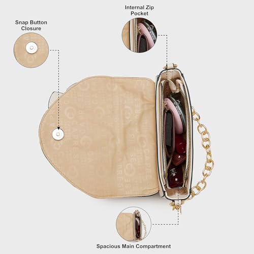Image of Caprese Bloom Sling Small Bag for Women|Adjustable and Detachable Strap for Comfortable Wear|Versatile Handbag for Everyday Use, Travel, and Special Occasions