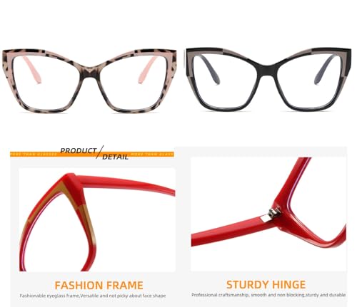 Image of Blue Light Glasses for woman,Computer Eyewear Non-Prescription Glasses Fashion Colorful Frame