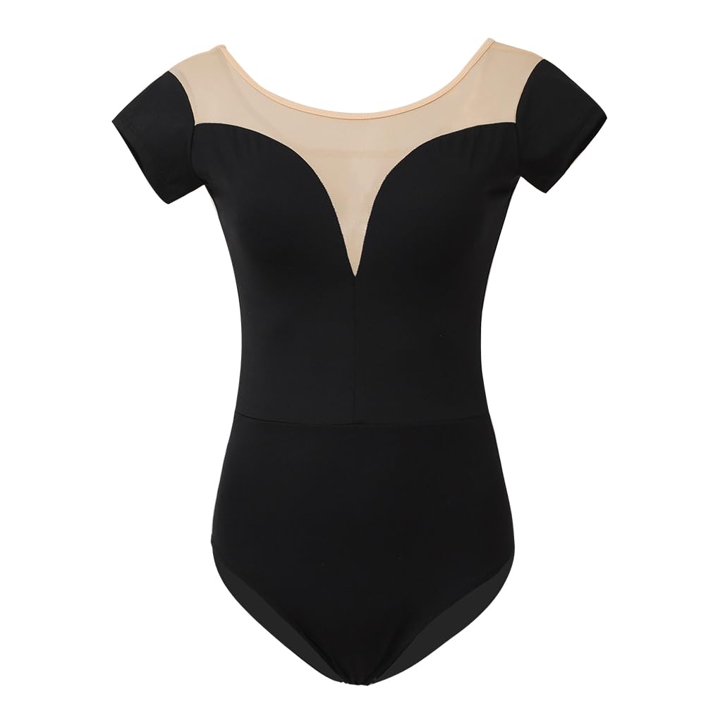 ROYAL SMEELA justaucorp danse classique femme body de danse classique pour femme justaucorps ballet adulte justaucorps danse manche courte justaucorps gymnastique gym body danse femme body danseuse
