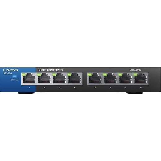 Linksys SE3008 8‑Port Gigabit Unmanaged Switch