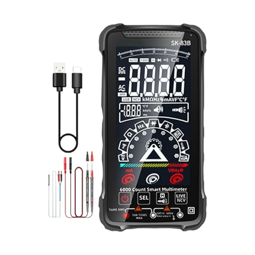 Multimètre numérique intelligent portable avec écran tactile haute précision