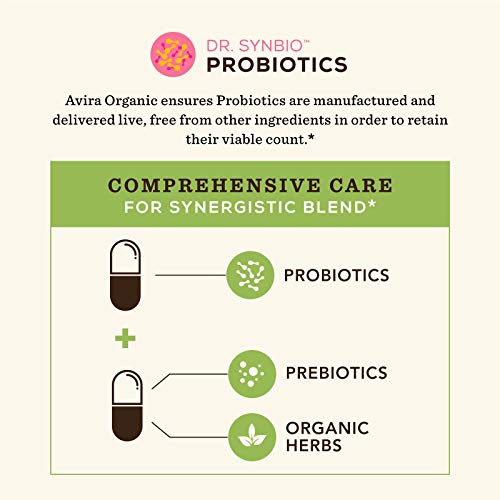 Dr. Synbio Womens Immune Support Probiotics & Organic Prebiotics – Triphala & Chicory, 50 Billion Cfu & 13 Multiple Strains, Helps Immune Support And Gut Flora, Delayed Release (Pack Of 2) #TOP3