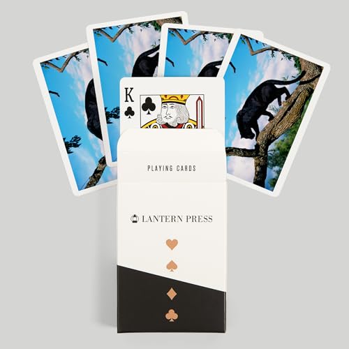 Lantern Press Baraja de Poker Black Panther 52 cartas miniatura 6