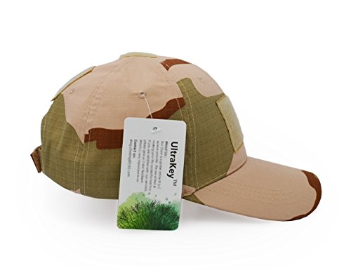 Image of UltraKey Military Tactical Operator Cap, Outdoor Army Hat Hunting Camouflage Baseball Cap