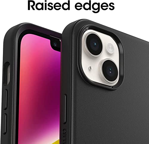 OtterBox iPhone 14 Plus Symmetry Series Case - BLACK , ultra-sleek, wireless charging compatible, raised edges protect camera & screen - image 5