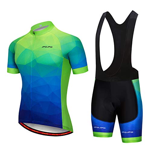 Men's Cycling Jersey,Bicycle Short Sleeve Summer Outdoor Sports Cycling Bib Shorts