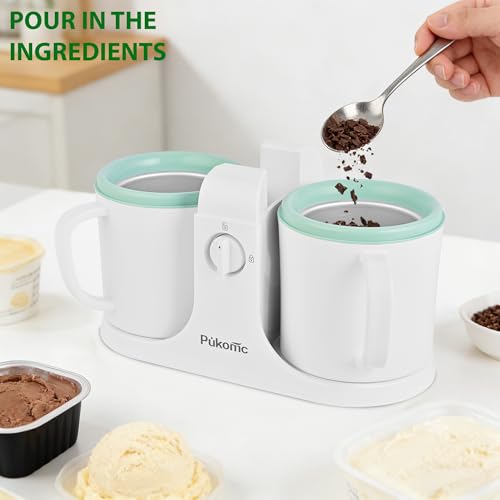 Pukomc SU-591 Dual-Bowl Freezer Ice Cream Maker — view 5
