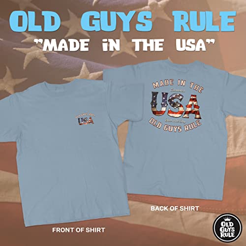 OLD GUYS RULE Men's Graphic T-Shirt, Made in The USA - 4th of July, Veterans Day, Memorial Day - Novelty Patriotic Summer Tee2