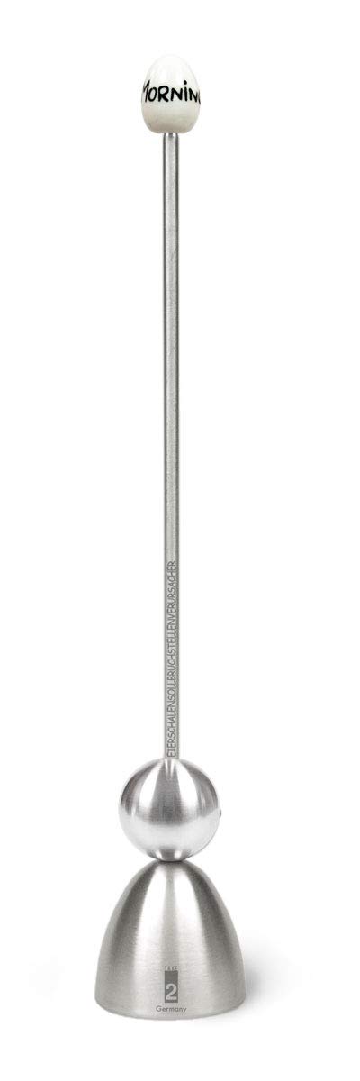 Take 2 Germany Silver Take2 Germany Clack 99004/29 Egg Shell Break Point Source Source Stainless Steel With Ceramic Good Morning Motif,