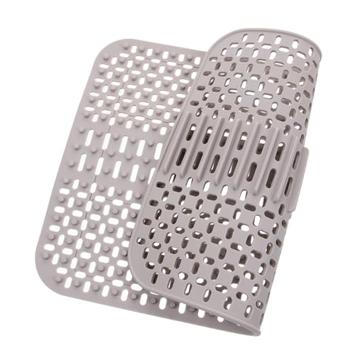 Tapis de protection carré silicone pour vaisselle et évacuation évier cuisine
