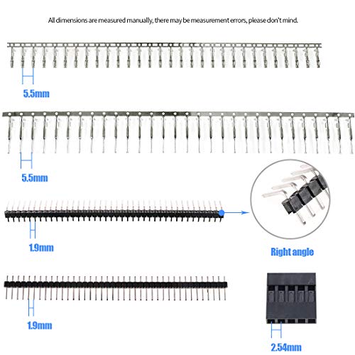 Conector IDC macho/hembra 40 pines 2.54mm 635 piezas miniatura 3