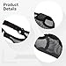 Mesh Dog Muzzle with Soft Adjustable Strap, Prevents Nipping and Eating, Snout Size 22–24 Cm, 6 Cm Nose Length, Lightweight and Secure Fit