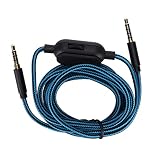 Cordon de Remplacement pour Casque Astro A10 A30 A40 A50, avec Contrôle du Volume et Fonction de Sourdine, Prise 3,5 Mm pour Xbox One, PS4, PC, 2 M/6,5 Pieds(Type B)