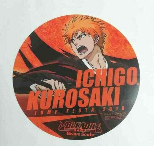 Bleach Brave Souls Round Sticker Ichigo Kurosaki Tite Kubo Jump Festa Japan F/S