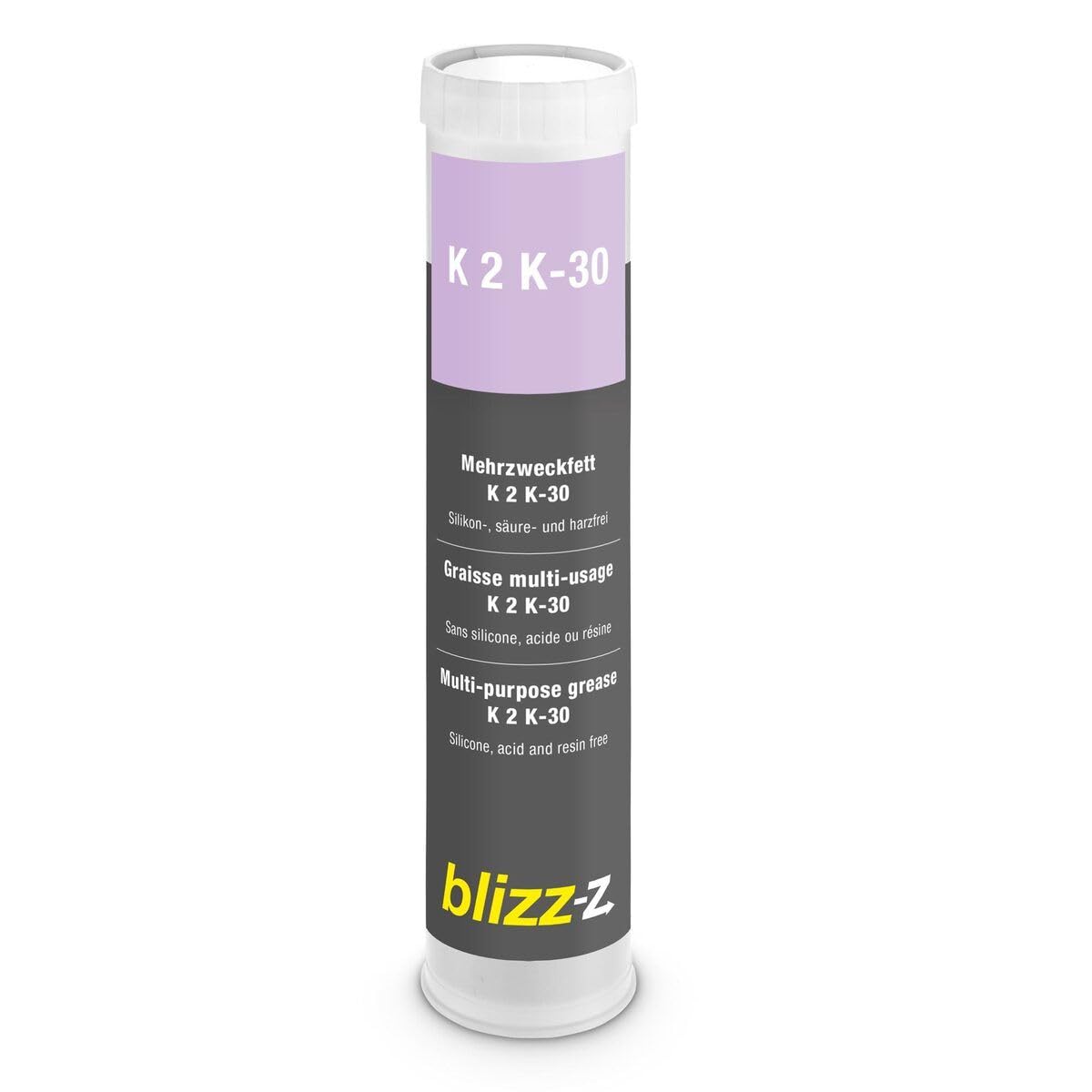 blizz-z Profi Mehrzweckfett K2K-30 (12 Kartuschen je 400 g) | Universal, Schmierfett, KFZ-Schmierung nach ISO/Dis 6743-9: ISO-L-XCCHA 2 sowie DIN 51825 | Made in Germany