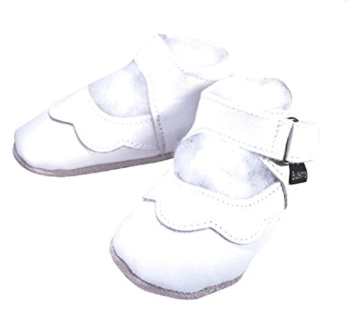 Buskins Baby Shoes: Cindy Shoes in White (Size=6:(18-24M) 5.5\