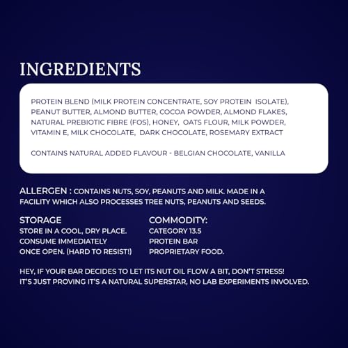 Image of STROOM Asia's First Centre Filled Protein Bars | 10g Protein (6 Bars, 45 Grams Each) | Choco Almond Bliss | Protein Bars Muscle Growth & Repair | Source of Fibre & Iron | No Artificial colors l 100% Premium Protein