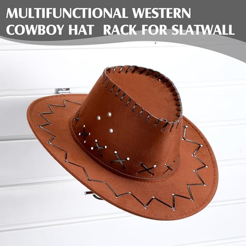 Support mural pour chapeau de cowboy pour salon et dressing ouverts - 3