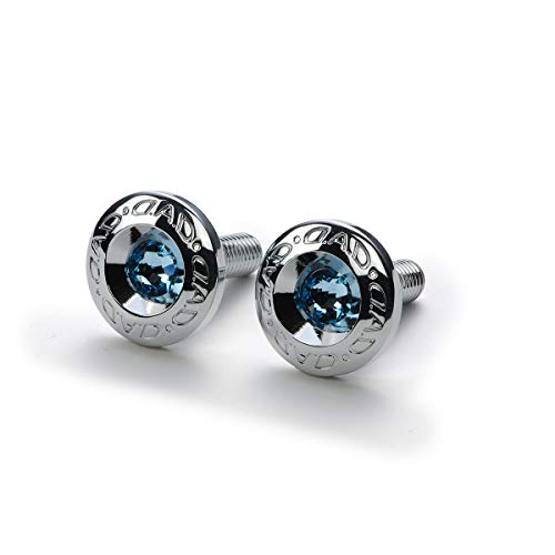 D.A.D ジュエリー ナンバープレート エンブレム II アクアマリン (2個入り) SB183-06