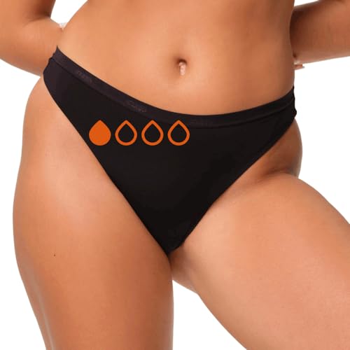 snuggs® Brazilian | Ropa interior de período para sangrado ligero | Ropa interior menstrual fina y absorbente | Fabricado en la UE | Nylon reciclado | alternativa sostenible a tampones, compresas