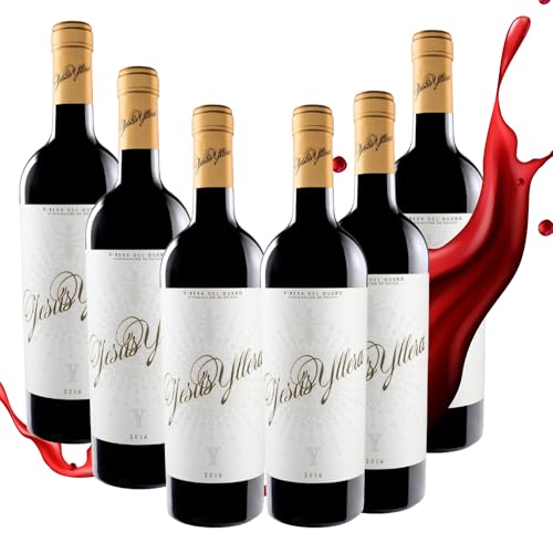 Jesús Yllera 2016 – Vino tinto crianza Ribera del Duero | Tempranillo‑Cabernet Sauvignon 89 %‑11 % | 14 % vol | Roble francés y americano | Aromas intensos - 6 botellas