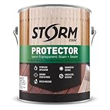 Storm System Protector - Cedartone, 1 Gallon, Protects Outdoor Wood from Water & UV Rays, Siding, Fence & Deck Stain and Sealer, Outdoor Wood Stain and Sealer
